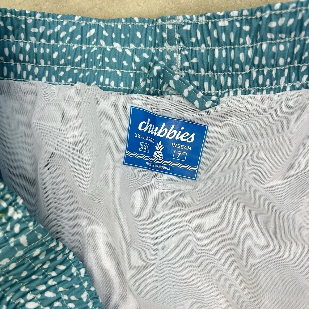 Chubbies Whale Sharks Classic Swim Trunks Men XXL 7